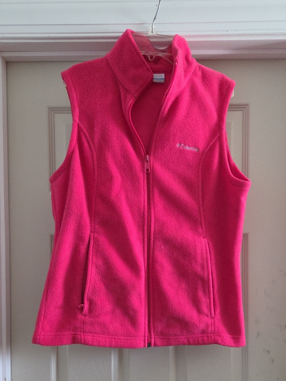 Columbia Bright Pink Women's Fleece Vest - Zip Front